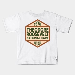 Theodore Roosevelt National Park badge Kids T-Shirt